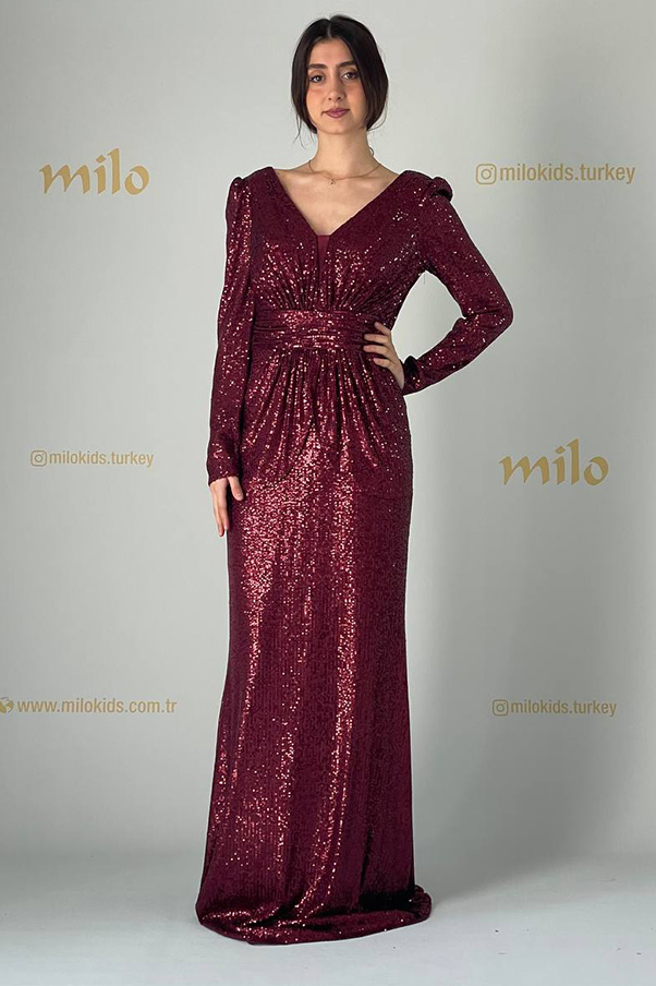 Glitzer der Nacht gemustert damenabendkleid