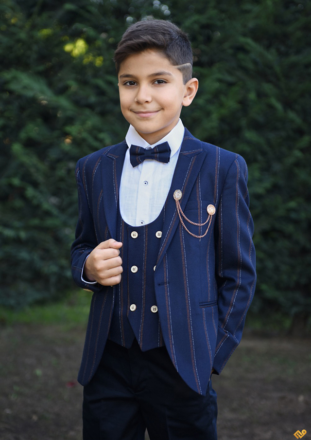 Çizgili Çocuk Takım Elbise