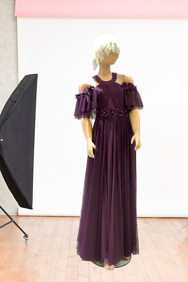 Noktalı Tül Helen Model Çiçekli Prenses Çocuk Abiye